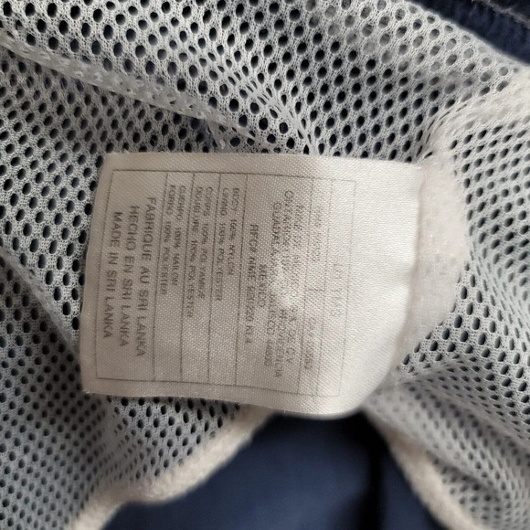 Nike Shorts Mens Large Blue Swim Trunks Lined Drawstring Spellout Logo Vintage - Picture 9 of 16